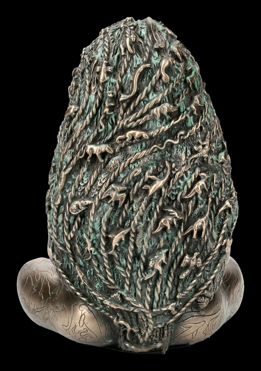 Tausendjährige Gaia Figur - Mutter Erde Bronziert 7 Tausendjährige Gaia Figur - Mutter Erde Bronziert – Bild 5