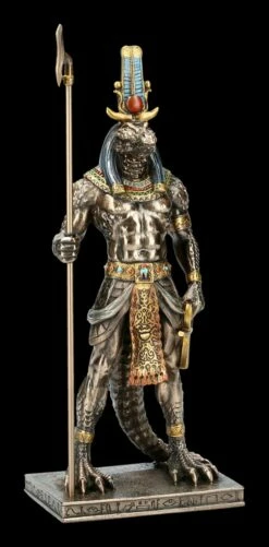 Sobek Figur - Altägyptischer Gott Mit Krokodilkopf
