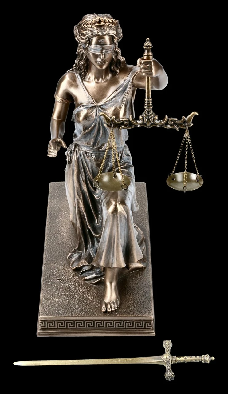Kniende Justitia Figur Mit Brieföffner 4 Kniende Justitia Figur Mit Brieföffner – Bild 2