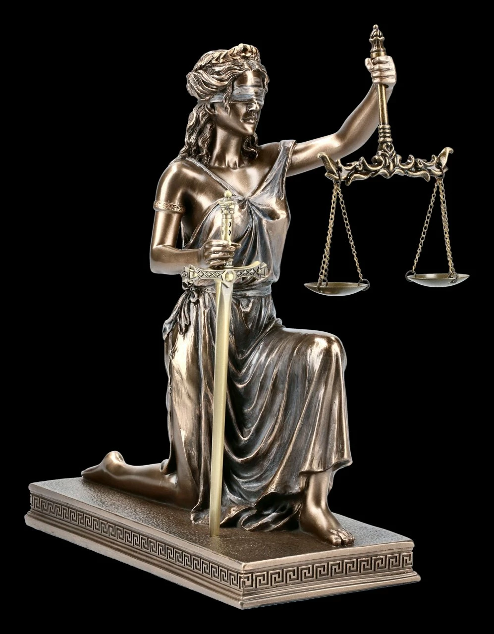 Kniende Justitia Figur Mit Brieföffner 3 Kniende Justitia Figur Mit Brieföffner
