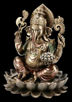 Ganesha Figur Auf Lotusblüte 10 Ganesha Figur Auf Lotusblüte -FIGUREN Verkäufe FS20446 Ganesha Figur auf Lotusbluete 2 1280x1280