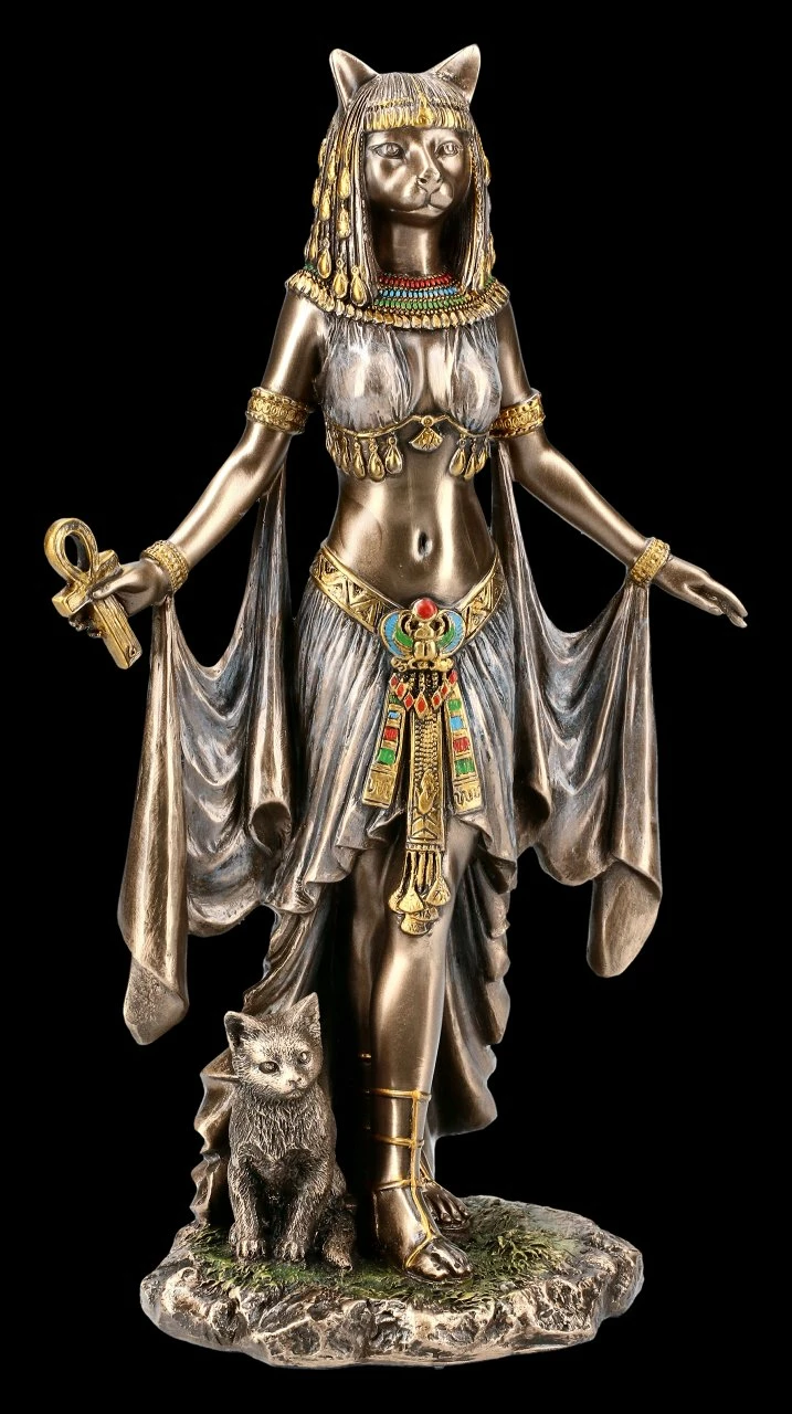 Bastet Figur Mit Ankh 3 Bastet Figur Mit Ankh