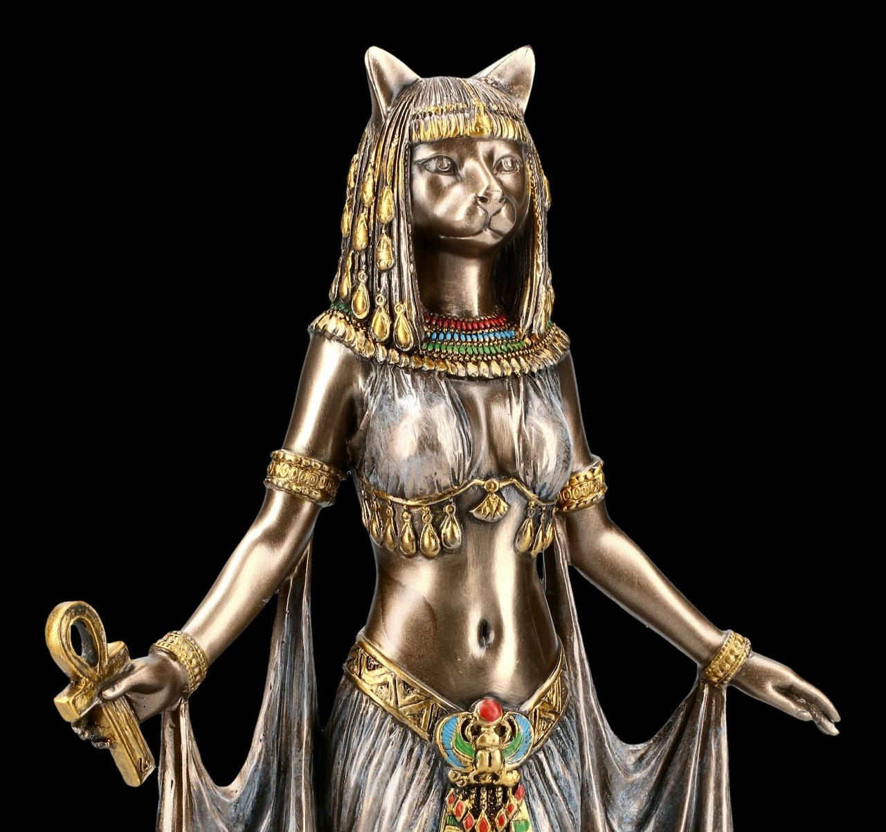Bastet Figur Mit Ankh 8 Bastet Figur Mit Ankh – Bild 6