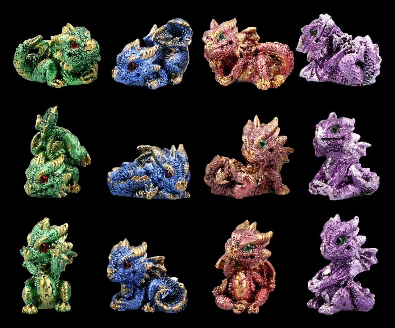 Drachen Figuren Mit Ei Display LED - Geode Gathering 11 Drachen Figuren Mit Ei Display LED - Geode Gathering – Bild 9