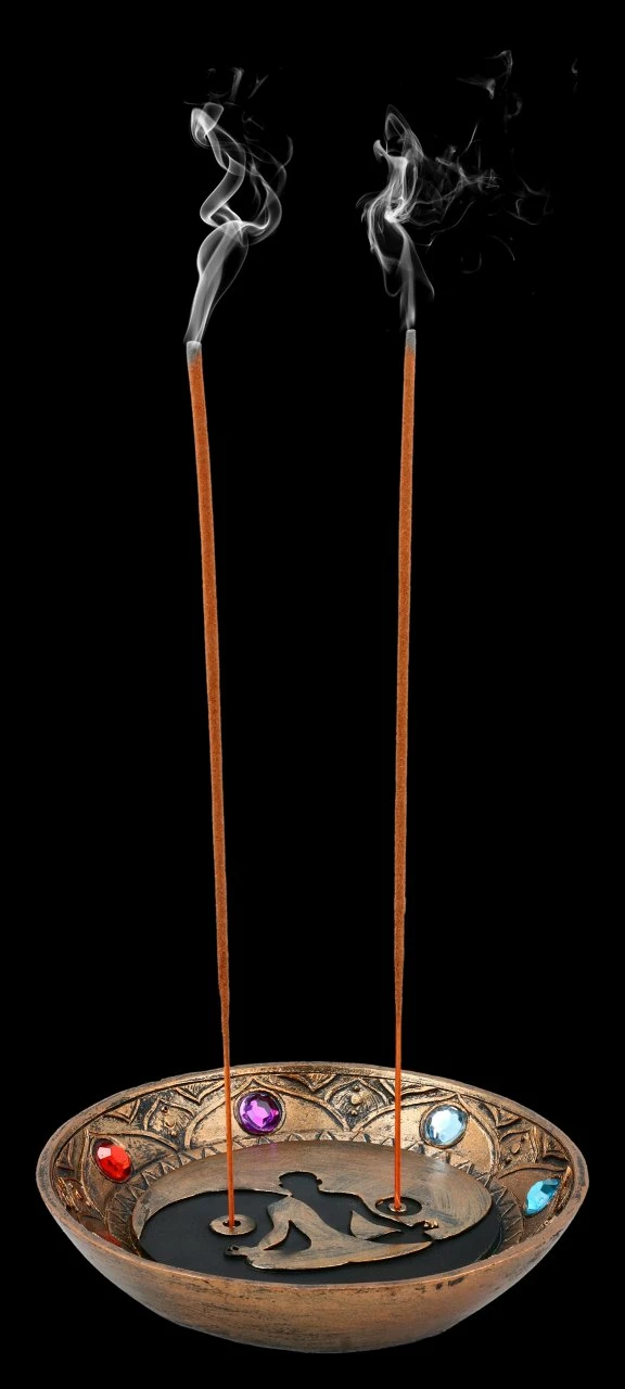 Räucherstäbchenhalter Schale - Chakra 3 Räucherstäbchenhalter Schale - Chakra