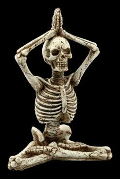 Skelett Figur - Lotus Mit Händen über Kopf