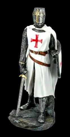 Weiße Tempelritter Figur Mit Schild Und Schwert -FIGUREN Verkäufe FS20731 Weisse Tempelritter Figur mit Schild und Schwert 2 1280x1280