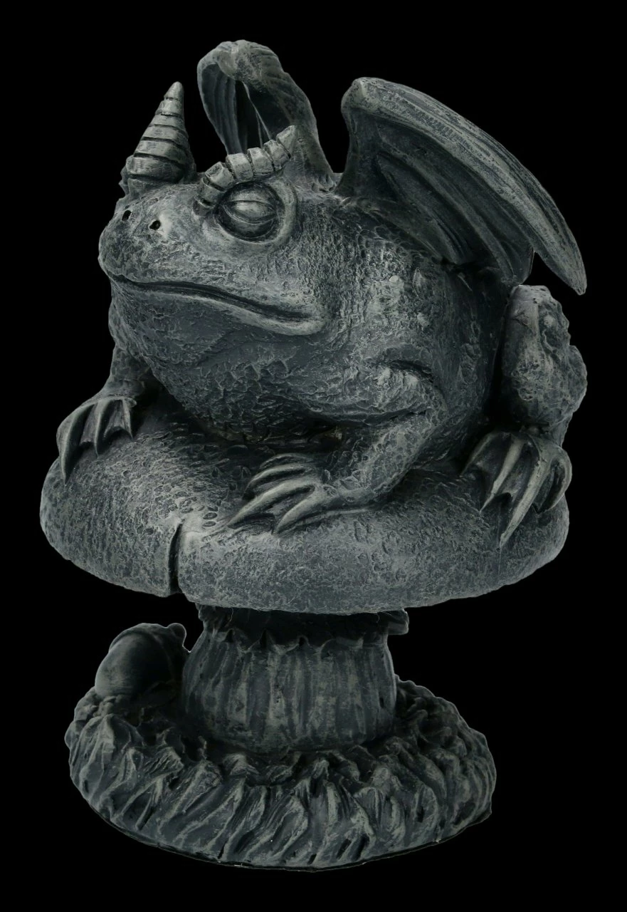 Gargoyle Kröten Figur Auf Pilz 5 Gargoyle Kröten Figur Auf Pilz – Bild 3