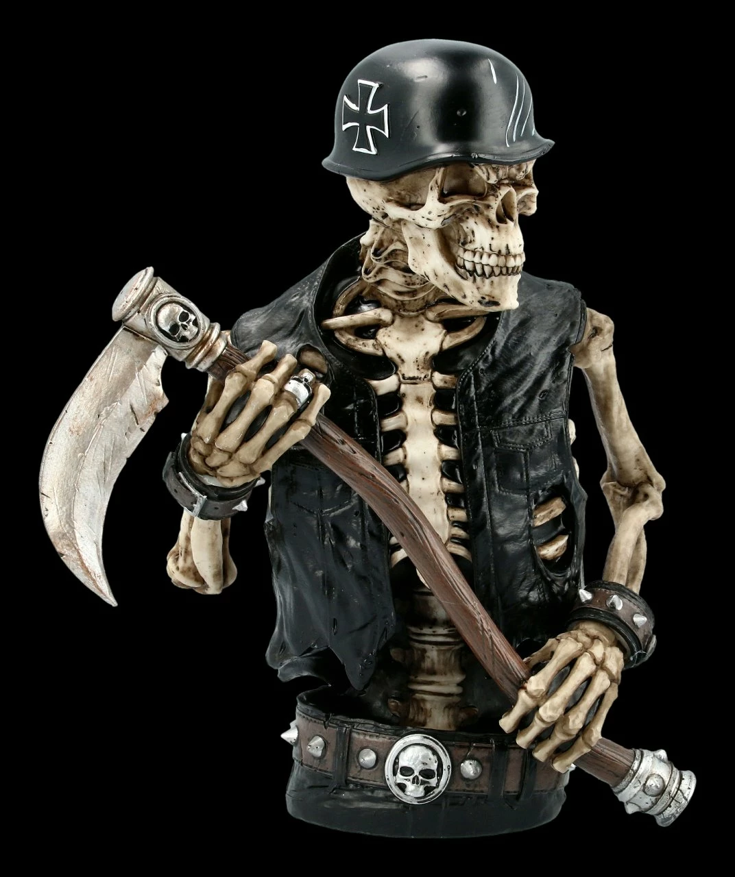Skelett Biker Figur Mit Sense - Ride Out Of Hell 3 Skelett Biker Figur Mit Sense - Ride Out Of Hell