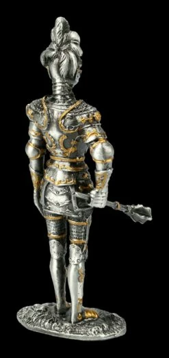 Deutscher Zinnritter - Figur Mit Federbusch-Helm -FIGUREN Verkäufe FS21147 Zinn Ritter Figur mit Streitkolben 7 1280x1280
