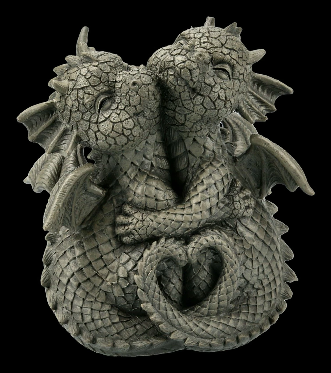 Kleine Gartenfigur - Drachen Paar 4 Kleine Gartenfigur - Drachen Paar – Bild 2