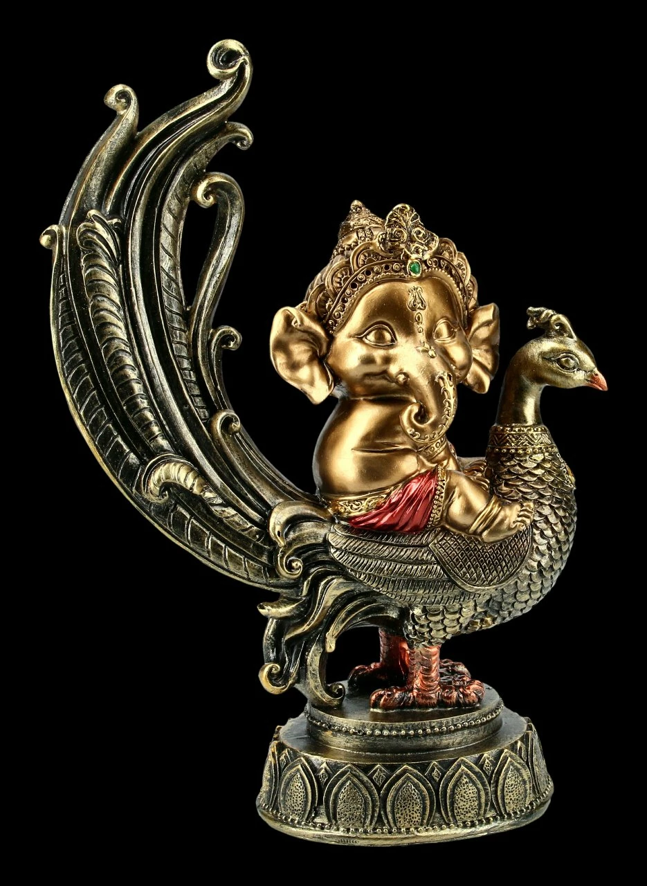 Ganesha Figur Auf Pfau 4 Ganesha Figur Auf Pfau – Bild 2