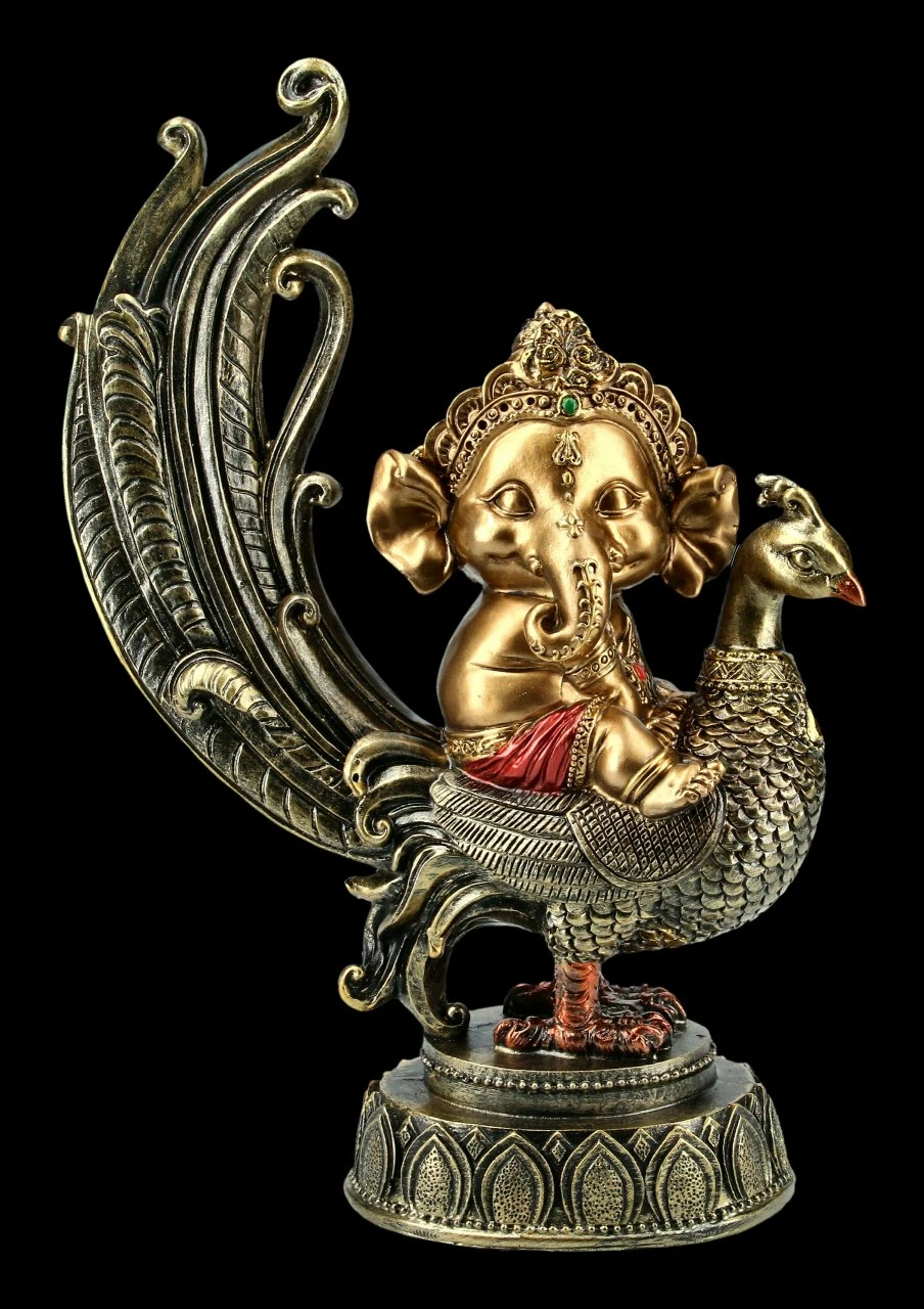 Ganesha Figur Auf Pfau 3 Ganesha Figur Auf Pfau