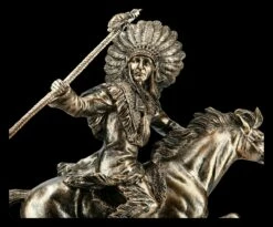 Indianer Figur - Häuptling Reitend Mit Speer -FIGUREN Verkäufe FS21240 Indianer Figur reitend mit Speer 8 1280x1280