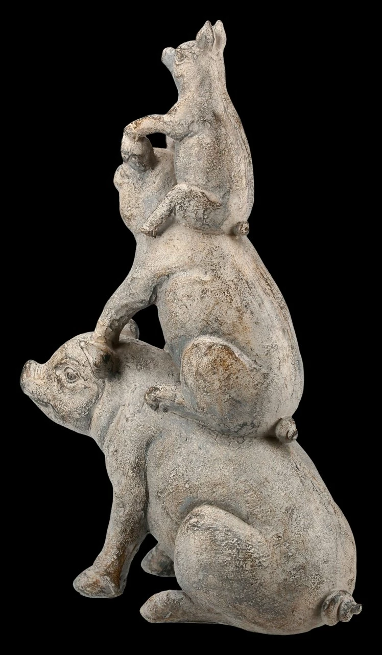 Schweine Pyramide Figur 4 Schweine Pyramide Figur – Bild 2