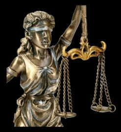 Justitia Figur - Gerechtigkeits-Göttin -FIGUREN Verkäufe FS21459 Justitia Figur mit Schwert und Waage bronziert 8 1280x1280