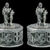Ritter Schatulle - 2er Set Silberfarben -FIGUREN Verkäufe FS21476 Ritter Schatulle silberfarben 1 1280x1280