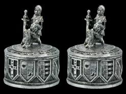 Ritter Schatulle - 2er Set Silberfarben 11 Ritter Schatulle - 2er Set Silberfarben -FIGUREN Verkäufe FS21476 Ritter Schatulle silberfarben 3 1280x1280