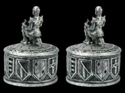 Ritter Schatulle - 2er Set Silberfarben 12 Ritter Schatulle - 2er Set Silberfarben -FIGUREN Verkäufe FS21476 Ritter Schatulle silberfarben 5 1280x1280