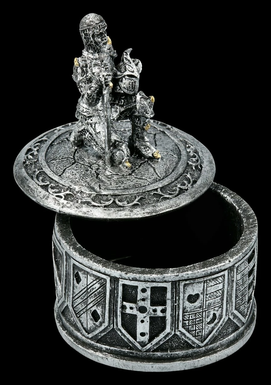 Ritter Schatulle - 2er Set Silberfarben 8 Ritter Schatulle - 2er Set Silberfarben – Bild 6