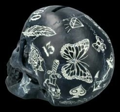 NEMESIS NOW Totenkopf - Tattoo Spardose - Schwarz 15 NEMESIS NOW Totenkopf - Tattoo Spardose - Schwarz -FIGUREN Verkäufe FS21507 Totenkopf Tattoo Spardose schwarz 5 1280x1280