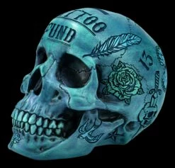 NEMESIS NOW Totenkopf - Tattoo Spardose - Blau 14 NEMESIS NOW Totenkopf - Tattoo Spardose - Blau -FIGUREN Verkäufe FS21509 Totenkopf Tattoo Spardose blau 3 1280x1280