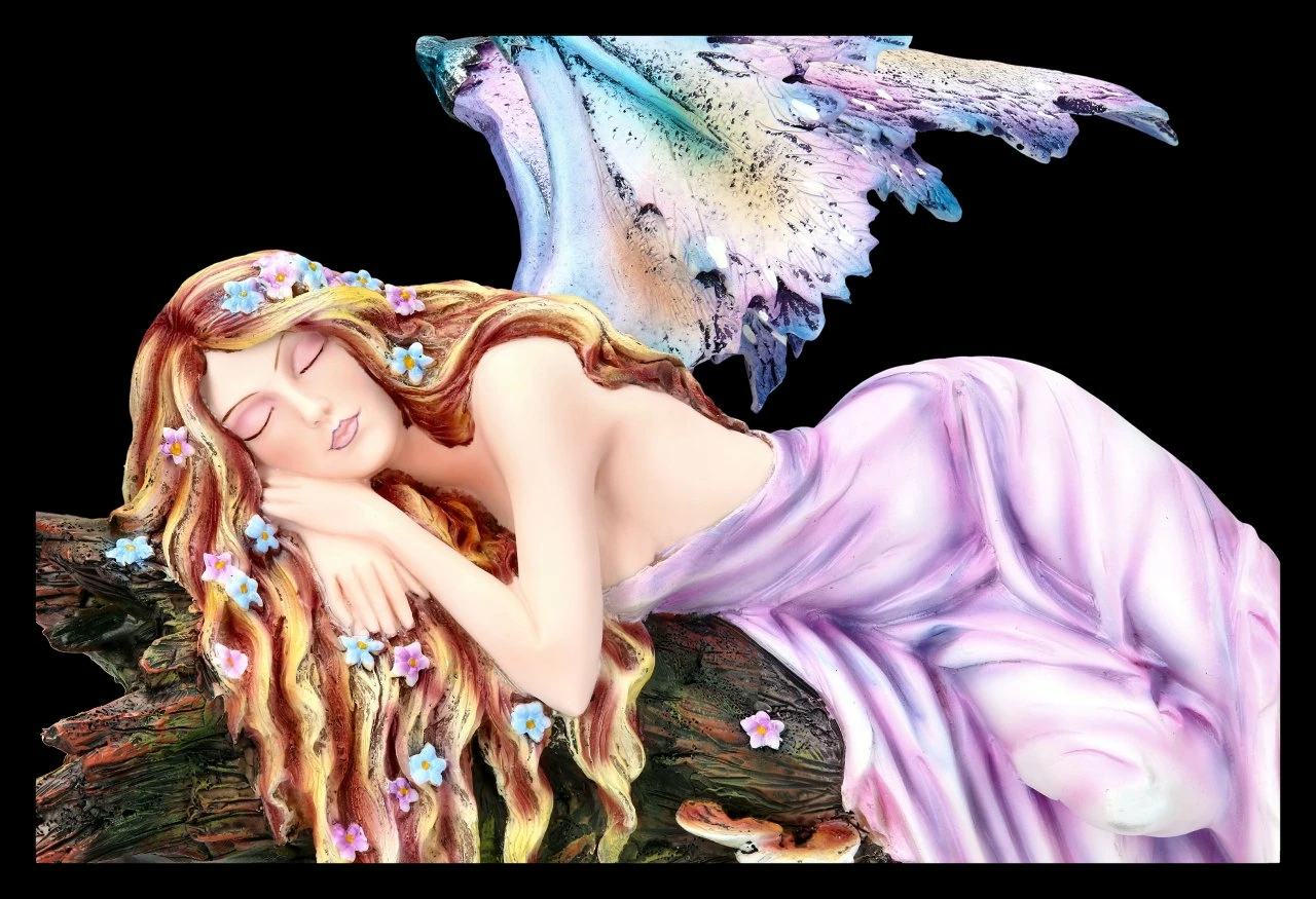 Elfen Figur - Drema Schlafend Auf Baum 8 Elfen Figur - Drema Schlafend Auf Baum – Bild 6