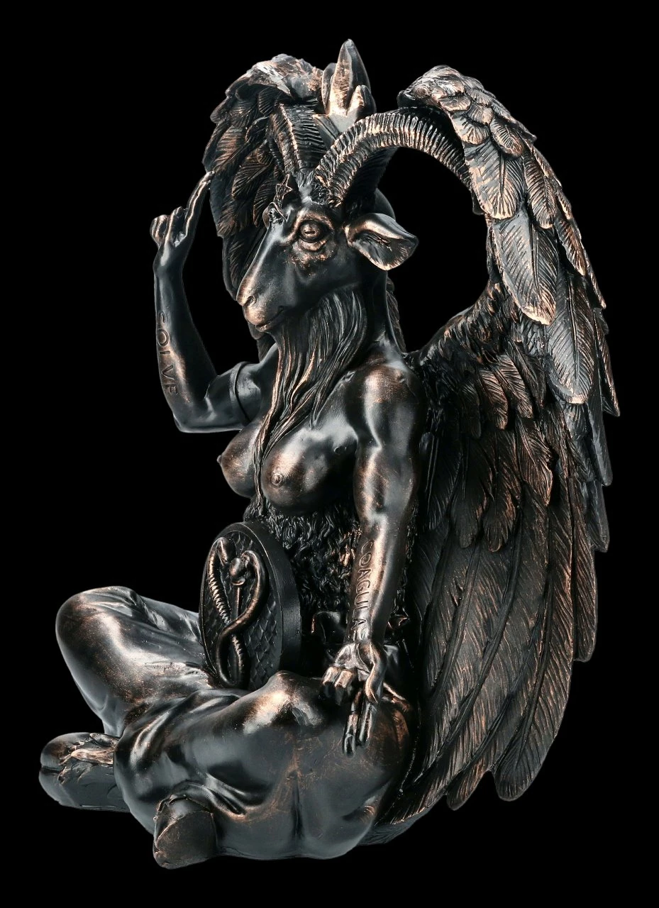 Große Baphomet Figur - Kupferfarben 5 Große Baphomet Figur - Kupferfarben – Bild 3