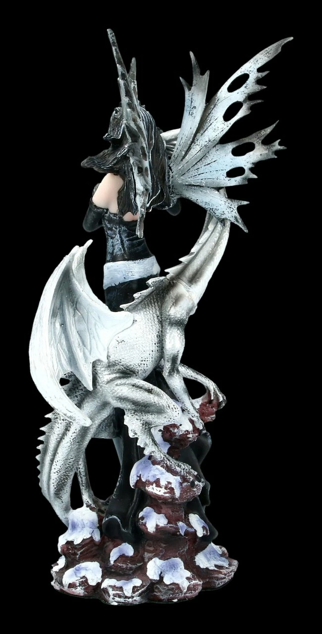 Elfen Figur Bettina Mit Weißem Drachen 6 Elfen Figur Bettina Mit Weißem Drachen – Bild 4