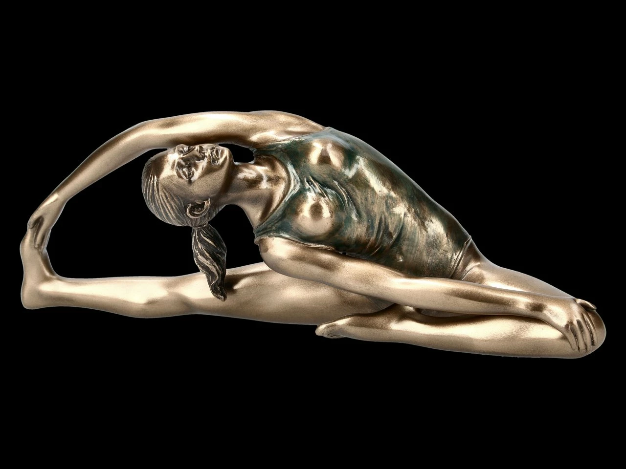 Weibliche Yoga Figur - Parivrtta Janu Sirsasana Stellung 3 Weibliche Yoga Figur - Parivrtta Janu Sirsasana Stellung