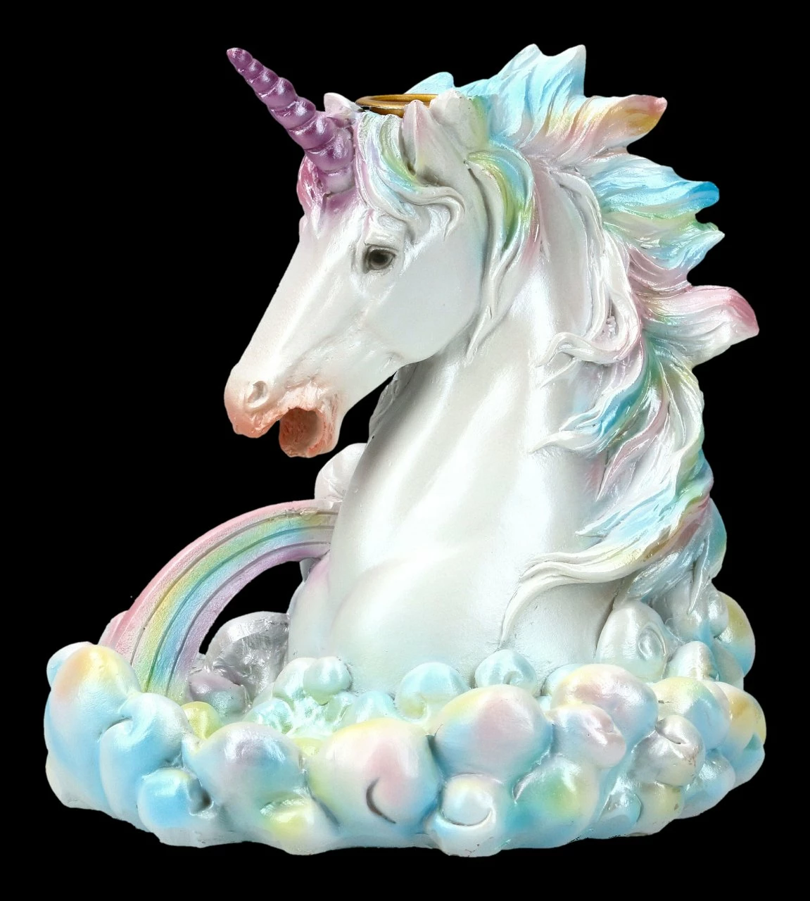 Backflow Räucherkegelhalter - Regenbogen Einhorn 4 Backflow Räucherkegelhalter - Regenbogen Einhorn – Bild 2