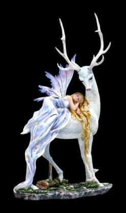 Elfen Figur Schläft Auf Weißem Hirsch -FIGUREN Verkäufe FS22396 Elfen Figur Schl ft auf weissem Hirsch 1 1280x1280