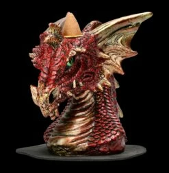 Backflow Räucherhalter - Roter Drachenkopf Klein 13 Backflow Räucherhalter - Roter Drachenkopf Klein -FIGUREN Verkäufe FS22539 Backflow Raeucherhalter Roter Drachenkopf klein 3 1280x1280