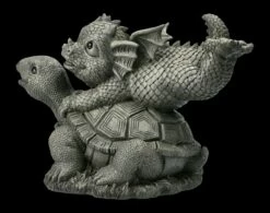 Gartenfigur - Drache Mit Schildkröte -FIGUREN Verkäufe FS22607 Gartenfigur Drache mit Schildkroete 3 1280x1280