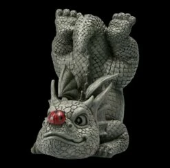 Gartenfigur - Drache Mit Marienkäfer Auf Der Nase -FIGUREN Verkäufe FS22608 Gartenfigur Drache mit Marienkaefer auf der Nase 2 1280x1280