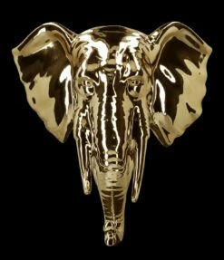Wanddeko - Elefant Poliert -FIGUREN Verkäufe FS23726 Wanddeko Goldener Elefant 2 1280x1280