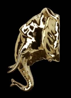 Wanddeko - Elefant Poliert -FIGUREN Verkäufe FS23726 Wanddeko Goldener Elefant 3 1280x1280