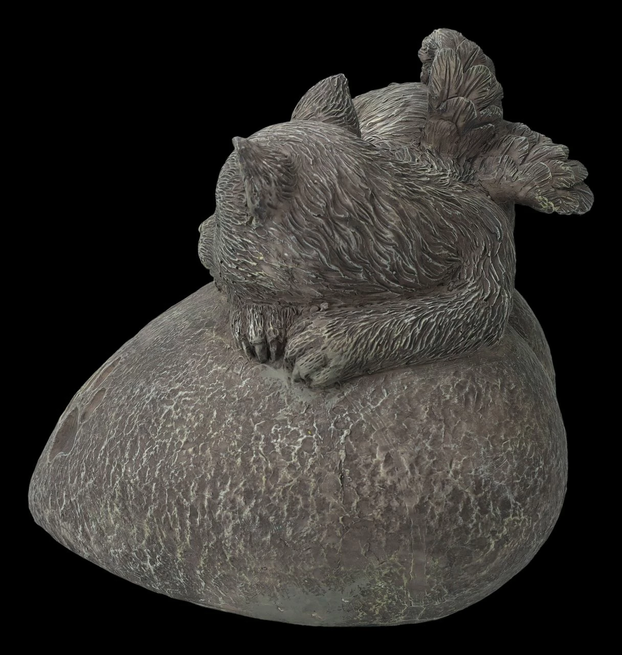 Tier Urne - Katzen-Engel Auf Herz In Steinoptik 8 Tier Urne - Katzen-Engel Auf Herz In Steinoptik – Bild 6