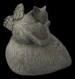 Tier Urne - Katzen-Engel Auf Herz In Steinoptik 14 Tier Urne - Katzen-Engel Auf Herz In Steinoptik -FIGUREN Verkäufe FS23776 Katzen Urne Liegend auf Herz 5 1280x1280
