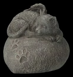 Tier Urne - Katzen-Engel Auf Herz In Steinoptik 12 Tier Urne - Katzen-Engel Auf Herz In Steinoptik -FIGUREN Verkäufe FS23776 Katzen Urne Liegend auf Herz 7 1280x1280