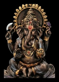 Ganesha Figur Mit Teelicht- & Räucherhalter -FIGUREN Verkäufe FS23788 Ganesha Figur mit Teelicht Raucherhalter 8 1280x1280