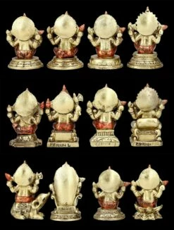 Ganesha Figuren - 12er Set 11 Ganesha Figuren - 12er Set -FIGUREN Verkäufe FS24033 Hinten 1280x1280