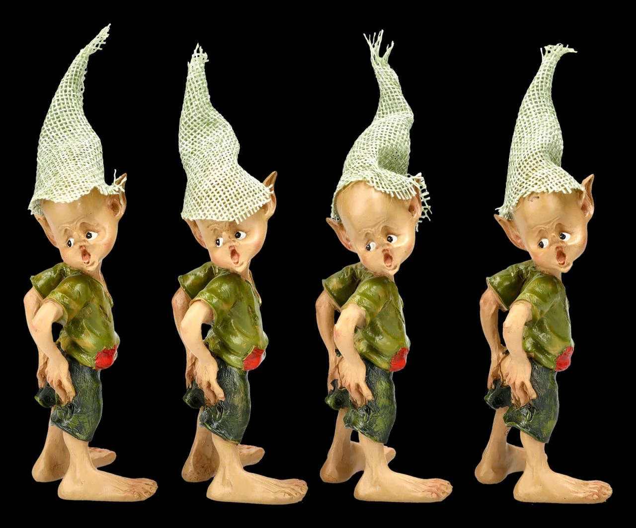 Pixie Kobold Figur Mit Zerrissener Hose 4er Set 3 Pixie Kobold Figur Mit Zerrissener Hose 4er Set