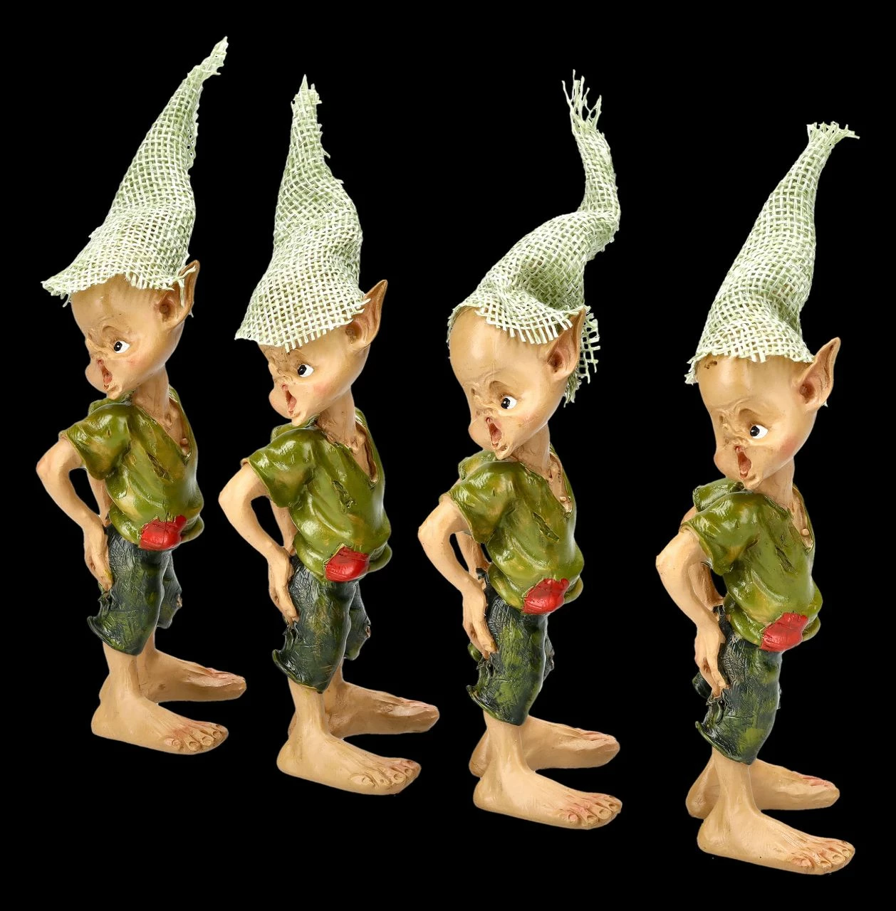Pixie Kobold Figur Mit Zerrissener Hose 4er Set 5 Pixie Kobold Figur Mit Zerrissener Hose 4er Set – Bild 3