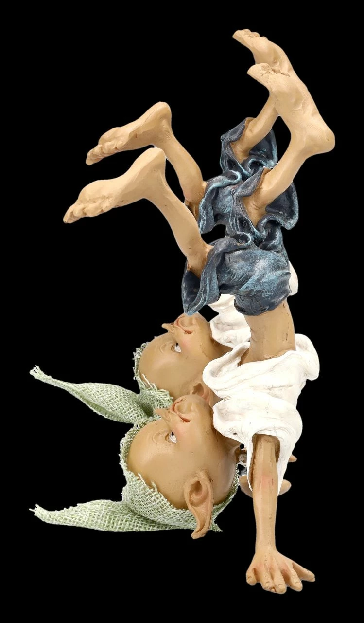 Pixie Kobold Figur Macht Kopfstand 2er Set 9 Pixie Kobold Figur Macht Kopfstand 2er Set – Bild 7