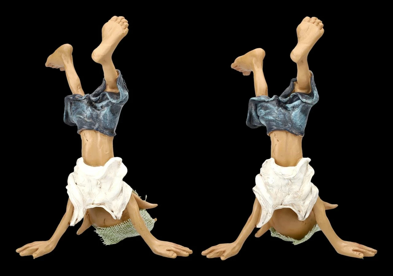 Pixie Kobold Figur Macht Kopfstand 2er Set 6 Pixie Kobold Figur Macht Kopfstand 2er Set – Bild 4