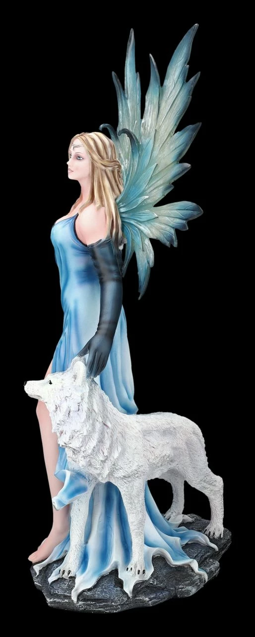 Elfen Figur Talia Mit Winter Wolf 8 Elfen Figur Talia Mit Winter Wolf – Bild 6