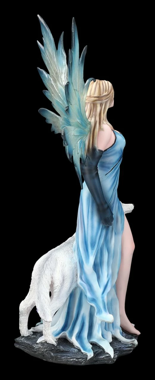 Elfen Figur Talia Mit Winter Wolf 7 Elfen Figur Talia Mit Winter Wolf – Bild 5