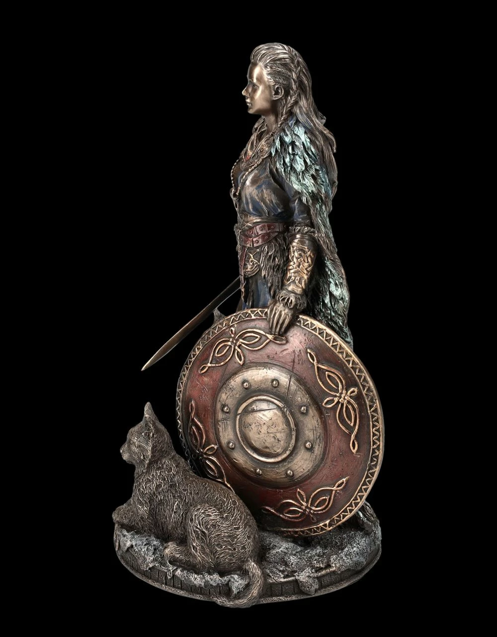 Freya Figur - Germanische Göttin Als Schildmaid 5 Freya Figur - Germanische Göttin Als Schildmaid – Bild 3