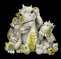 Gartenfigur Drachen Familie - Nichts Böses